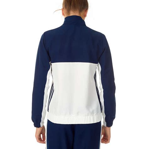 adidas sportjacke t16 blau weiß|adidas T16 Team Jacke Frauen Blau/Weiß .